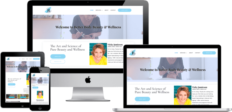 web design health beauty spa